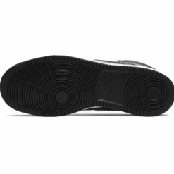 Homme Nike Baskets^Baskets en Cuir Court Vision Mid noir/blanc