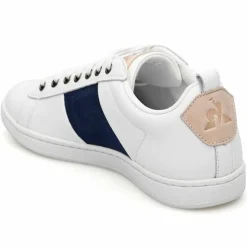 Baskets en Cuir Courtclassic blanc/bleu marine-Le Coq Sportif Best