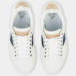 Baskets en Cuir Courtclassic blanc/bleu marine-Le Coq Sportif Best