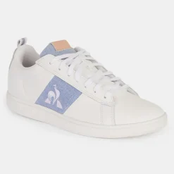 Baskets en Cuir Courtclassic blanc/belu-Le Coq Sportif Outlet