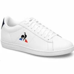 Femme Le Coq Sportif Baskets^Baskets en Cuir Courtset blanc/noir