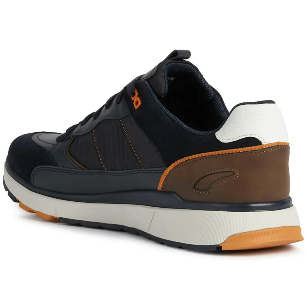 Homme Geox Baskets^Baskets en Cuir Dolomia bleu marine