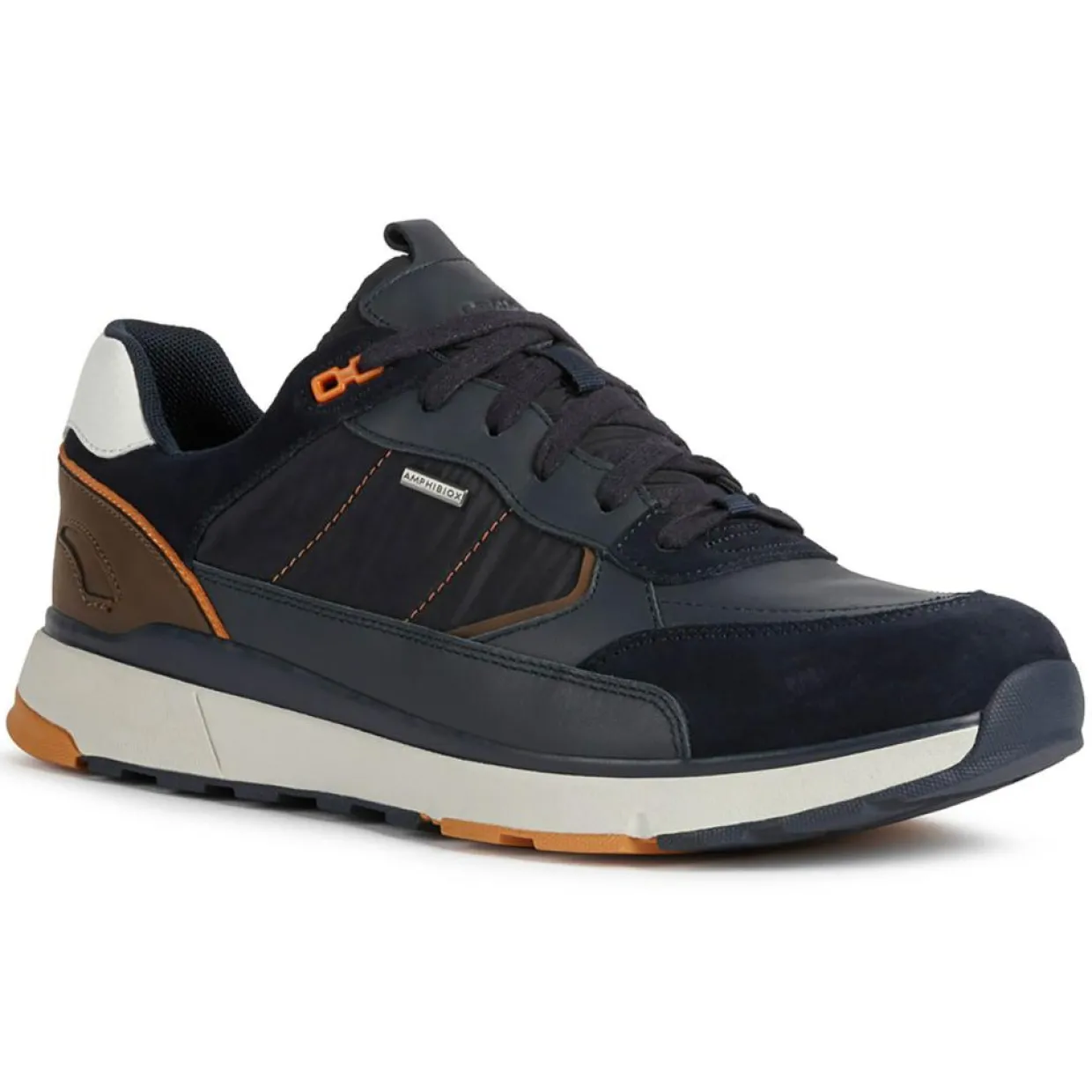 Homme Geox Baskets^Baskets en Cuir Dolomia bleu marine