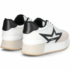 Baskets en Cuir Dreamy blanc/noir-Liu-Jo Clearance