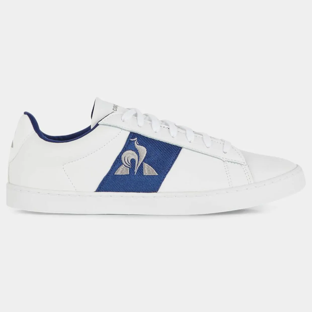 Femme Le Coq Sportif Baskets^Baskets en Cuir Elsa blanc/bleu