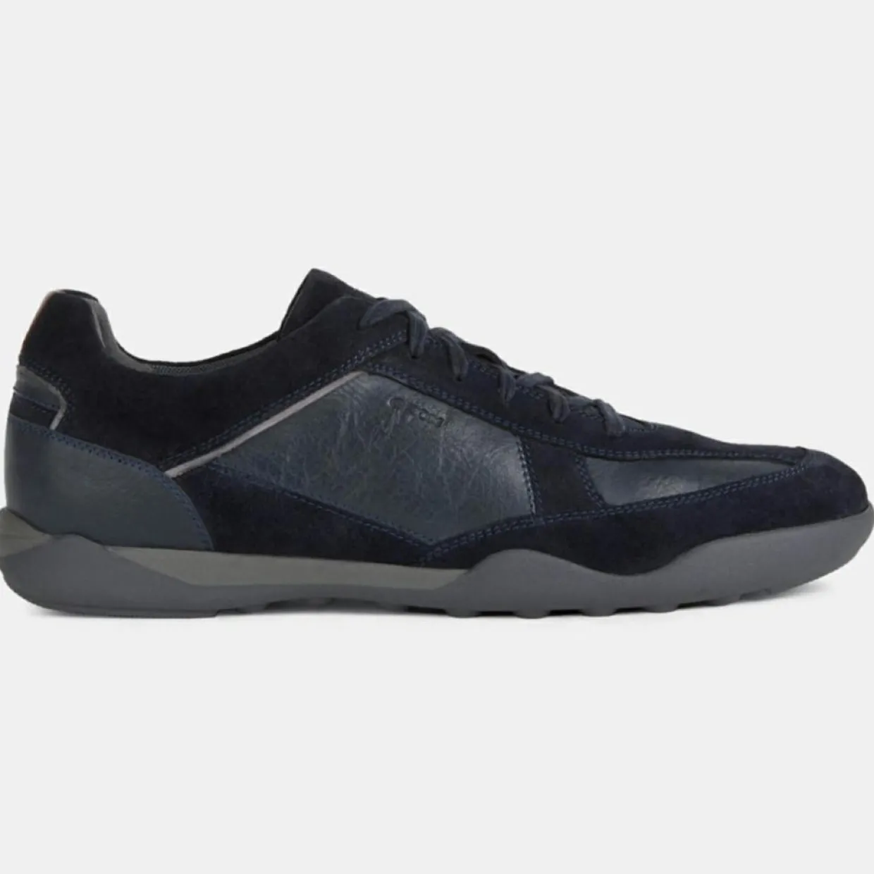 Homme Geox Baskets^Baskets en Cuir et Velours de Cuir Metodo bleu marine