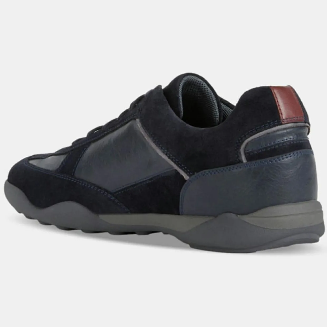 Homme Geox Baskets^Baskets en Cuir et Velours de Cuir Metodo bleu marine