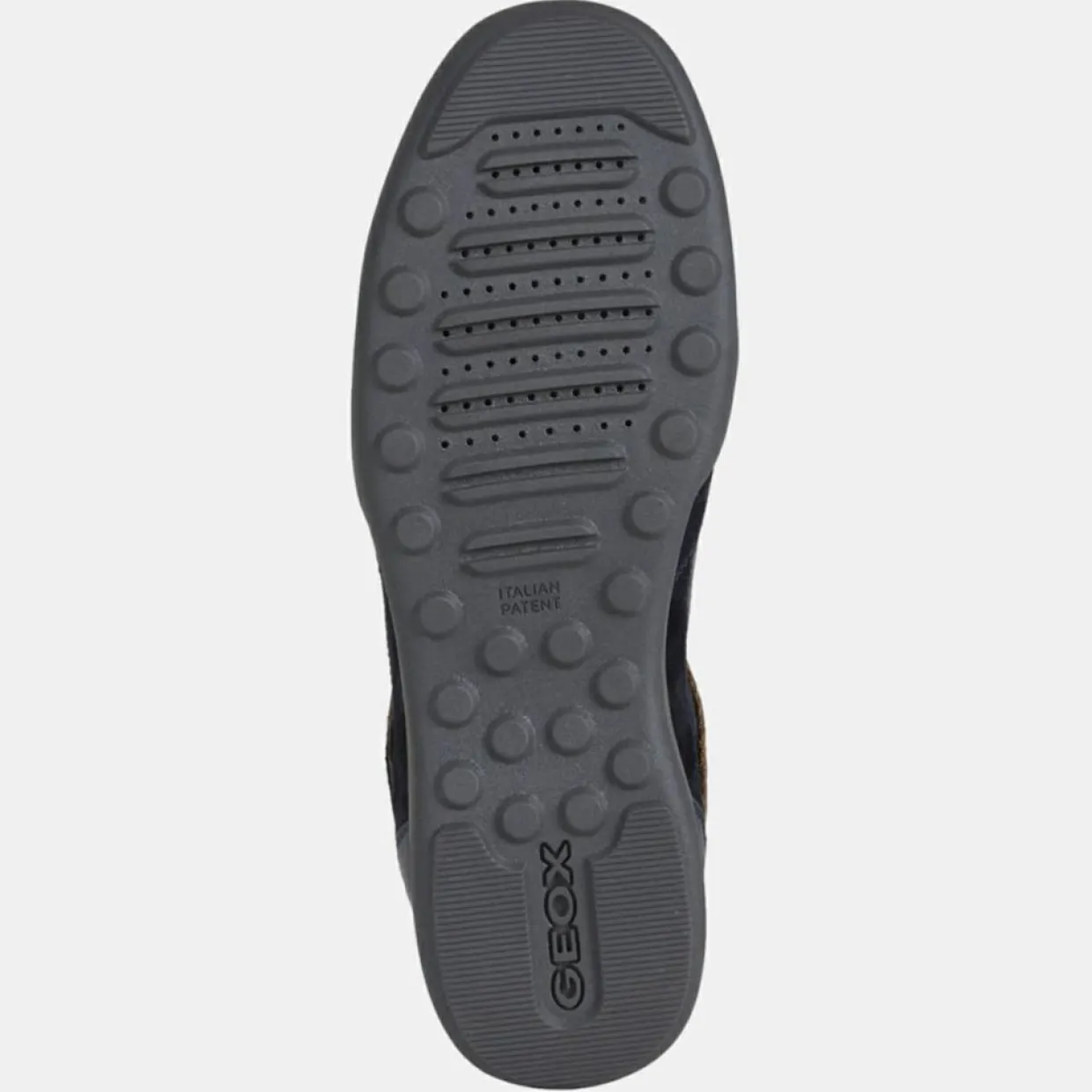 Homme Geox Baskets^Baskets en Cuir et Velours de Cuir Metodo bleu marine