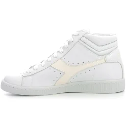 Baskets en Cuir Game High 2030 blanc immaculé/blanc-Diadora Hot