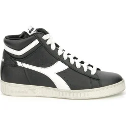 Baskets en Cuir Game L Hi Waxed noir/blanc-Diadora Sale