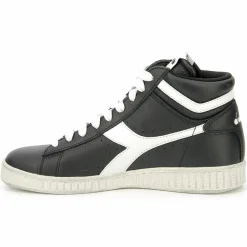 Baskets en Cuir Game L Hi Waxed noir/blanc-Diadora Sale