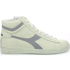 Baskets en Cuir Game L Hi Waxed blanc/gris-Diadora Sale