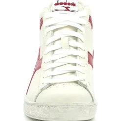 Baskets en Cuir Game L Hi Waxed blanc/rouge-Diadora Clearance