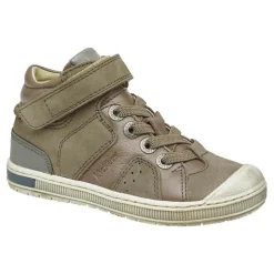 Baskets en Cuir hautes Iguane gris fonce/gris clair-Kickers Best