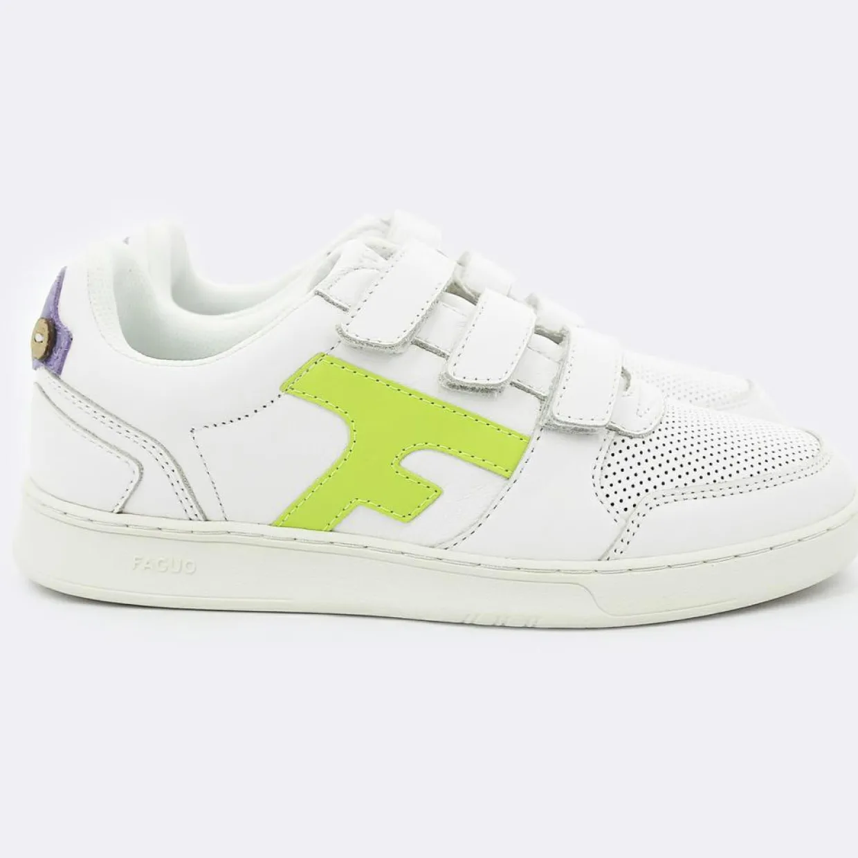 Femme Faguo Baskets^Baskets en Cuir Hazel blanches