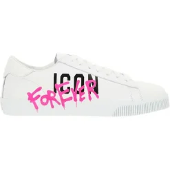 Baskets en Cuir Icon blanches-Dsquared2