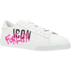 Baskets en Cuir Icon blanches-Dsquared2