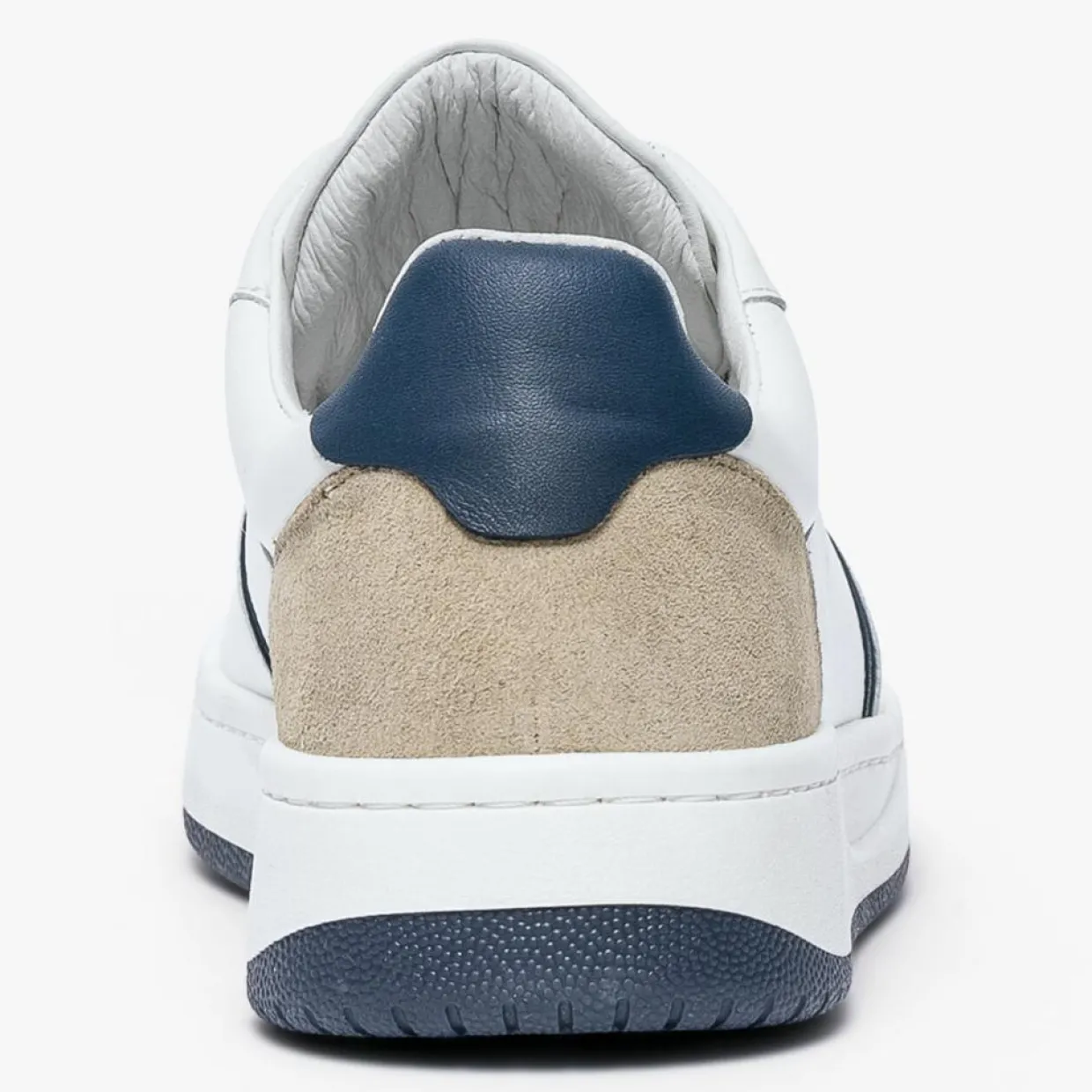 Homme Bocage Baskets^Baskets en Cuir Kadapa blanc/beige/bleu