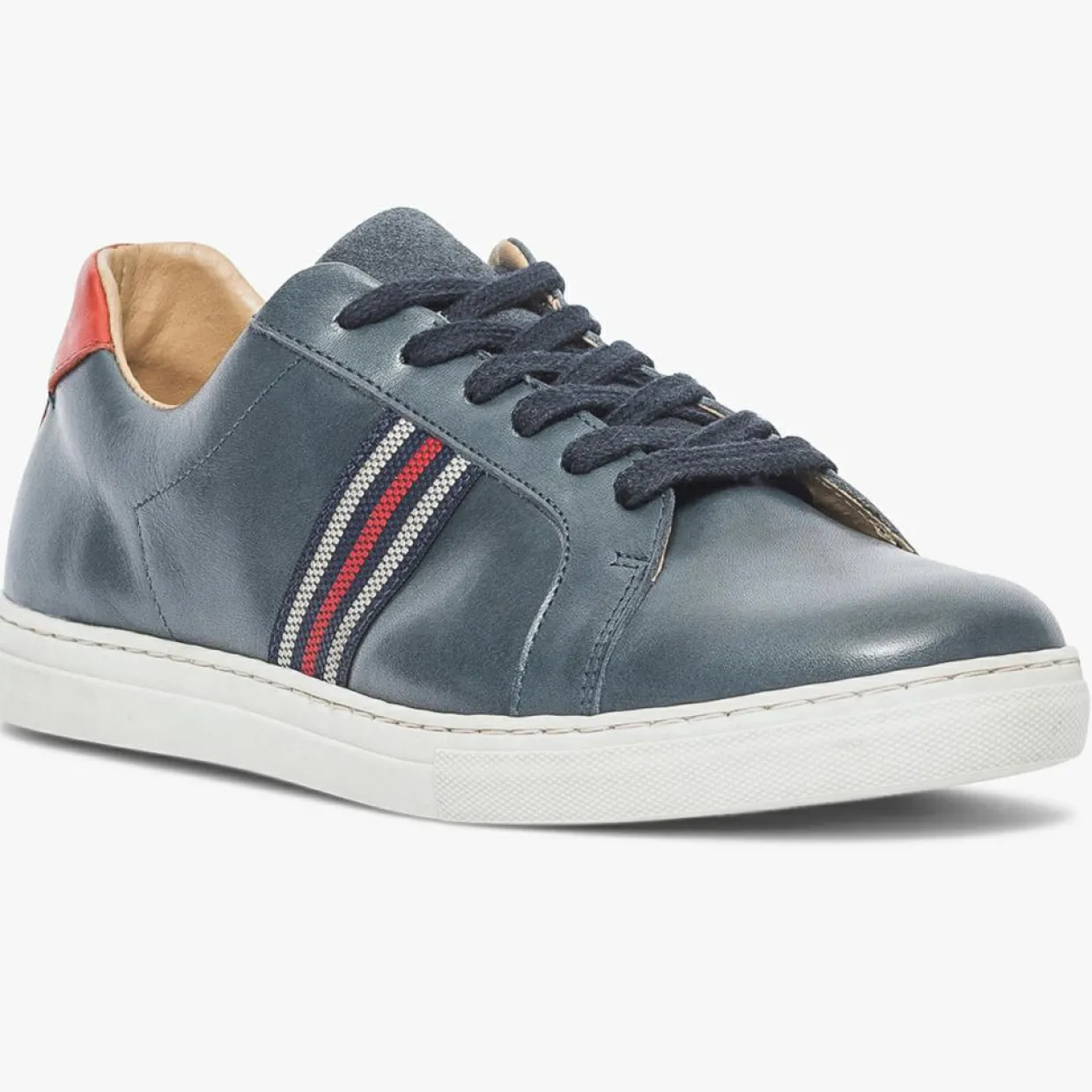 Baskets en Cuir Kessy bleu marine-Bocage
