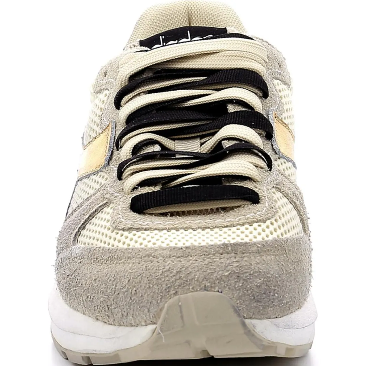 Femme Diadora Baskets^Baskets en Cuir Kmaro 42 Metal taupe/doré