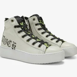 Baskets en Cuir Long Island blanc/noir-Nira Rubens Best
