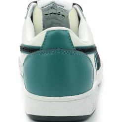 Baskets en Cuir Magic Bas Low I blanc/pacifique-Diadora Clearance