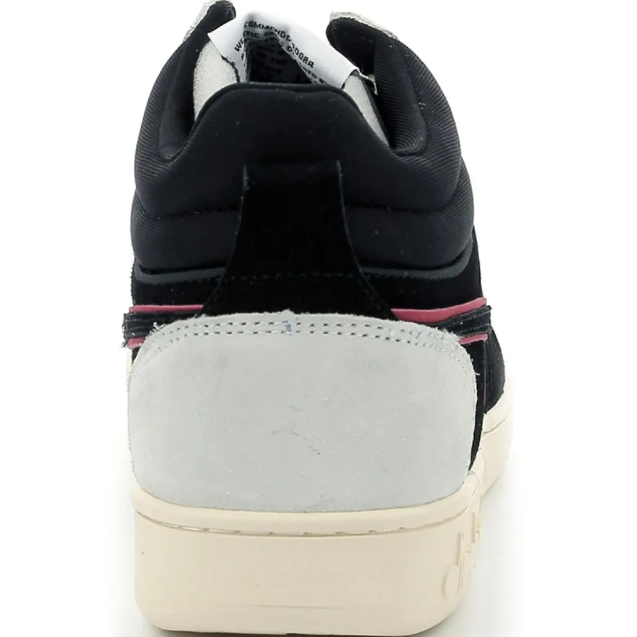 Homme Diadora Baskets^Baskets en Cuir Magic Basket blanc/noir