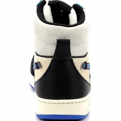 Homme Diadora Baskets^Baskets en Cuir Magic Baske Mi blanc/bleu/noir