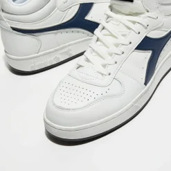Homme Diadora Baskets^Baskets en Cuir Magic Icona bleu/noir
