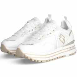 Femme Liu-Jo Baskets^Baskets en Cuir Maxi blanches