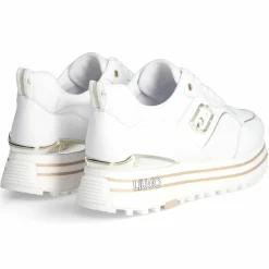 Femme Liu-Jo Baskets^Baskets en Cuir Maxi blanches