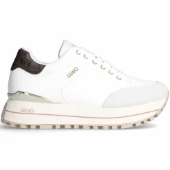 Femme Liu-Jo Baskets^Baskets en Cuir Maxi écrues