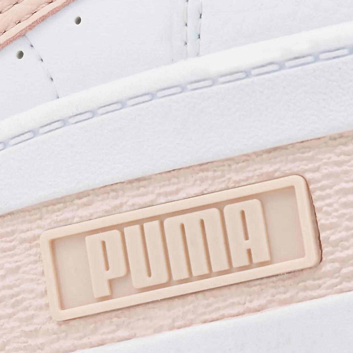 Femme Puma Baskets^Baskets en Cuir Mayze blanc/rose