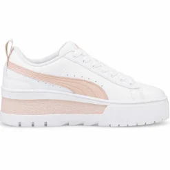 Femme Puma Baskets^Baskets en Cuir Mayze blanc/rose