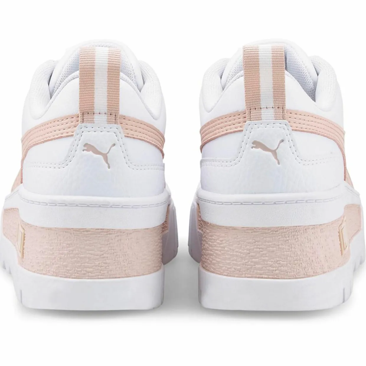 Femme Puma Baskets^Baskets en Cuir Mayze blanc/rose