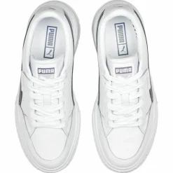 Femme Puma Baskets^Baskets en Cuir Mayze Stack blanches