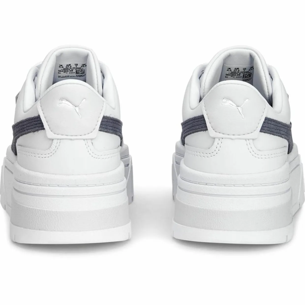 Femme Puma Baskets^Baskets en Cuir Mayze Stack blanches