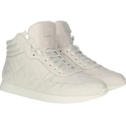 Baskets en Cuir montantes blanches-Fendi Outlet