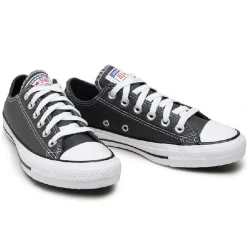 Baskets en Cuir Ox noires-Converse Hot
