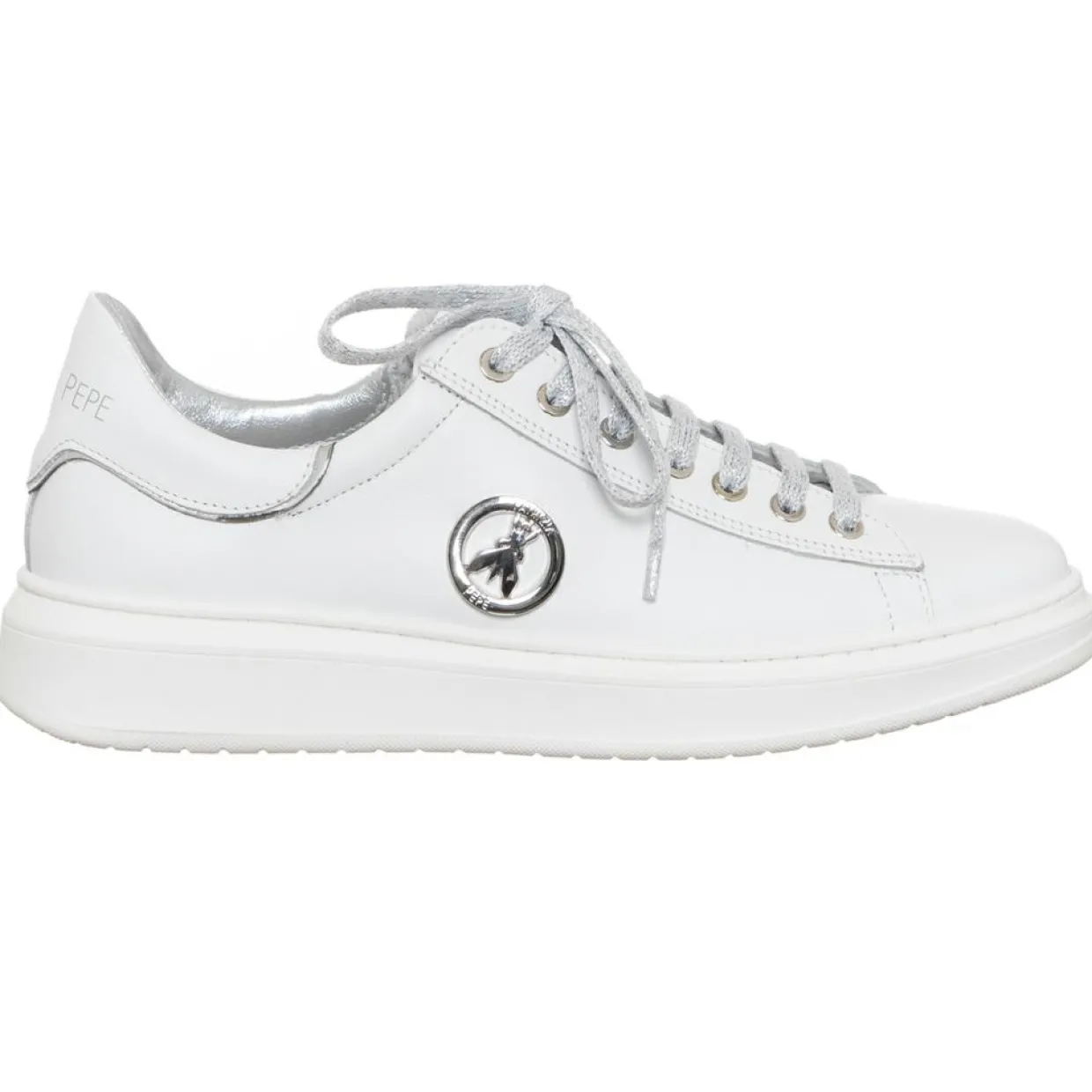 Femme Patrizia Pepe Baskets^Baskets en Cuir Prisilia blanches