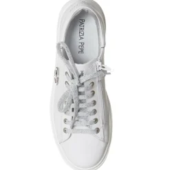 Femme Patrizia Pepe Baskets^Baskets en Cuir Prisilia blanches
