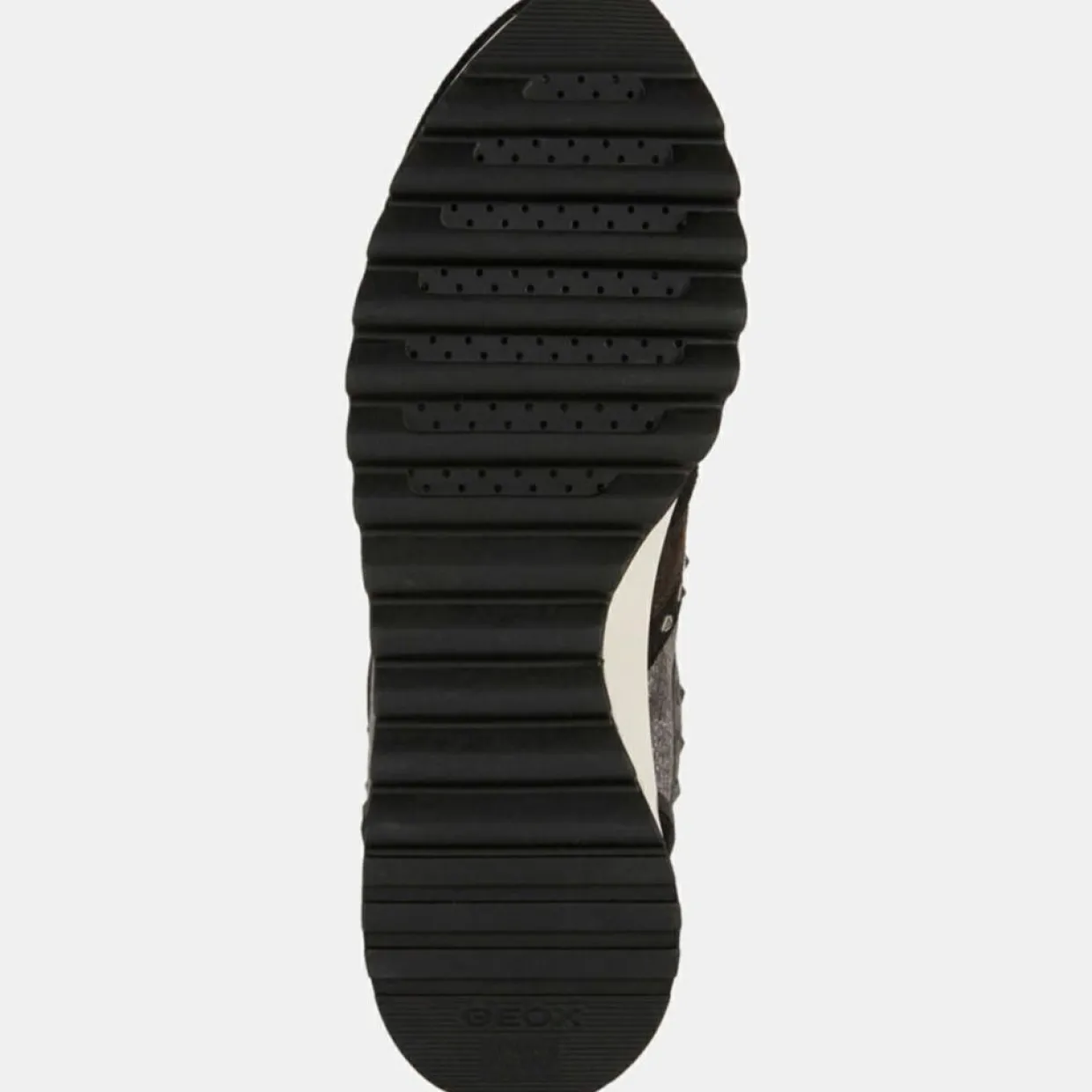 Femme Geox Baskets^Baskets en Cuir running Tabelya gris/noir