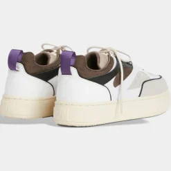 Baskets en Cuir Sidney blanc/marron-Eytys Sale