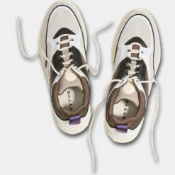 Baskets en Cuir Sidney blanc/marron-Eytys Sale