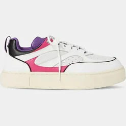 Homme Eytys Baskets^Baskets en Cuir Sidney blanc/rose