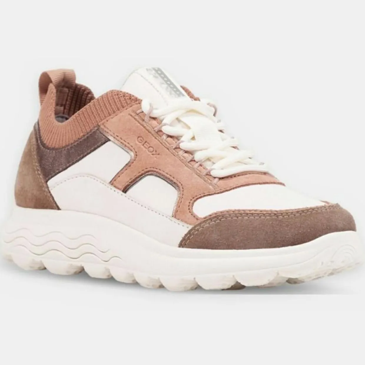 Femme Geox Baskets^Baskets en Cuir Spherica multicolores