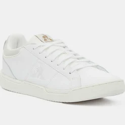 Baskets en Cuir Stadium blanches-Le Coq Sportif Outlet