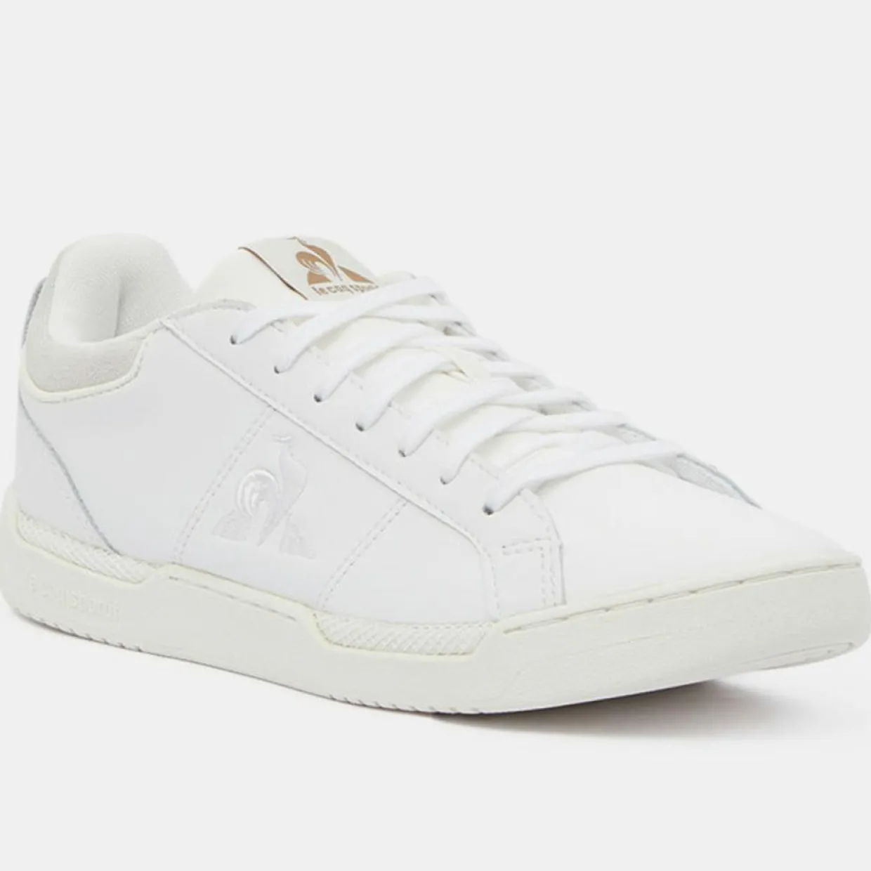 Baskets en Cuir Stadium blanches-Le Coq Sportif Outlet
