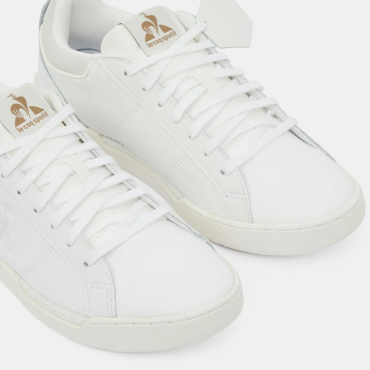 Baskets en Cuir Stadium blanches-Le Coq Sportif Outlet