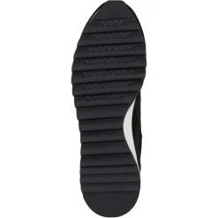 Baskets en Cuir Tabelya noir/métallique-Geox Hot